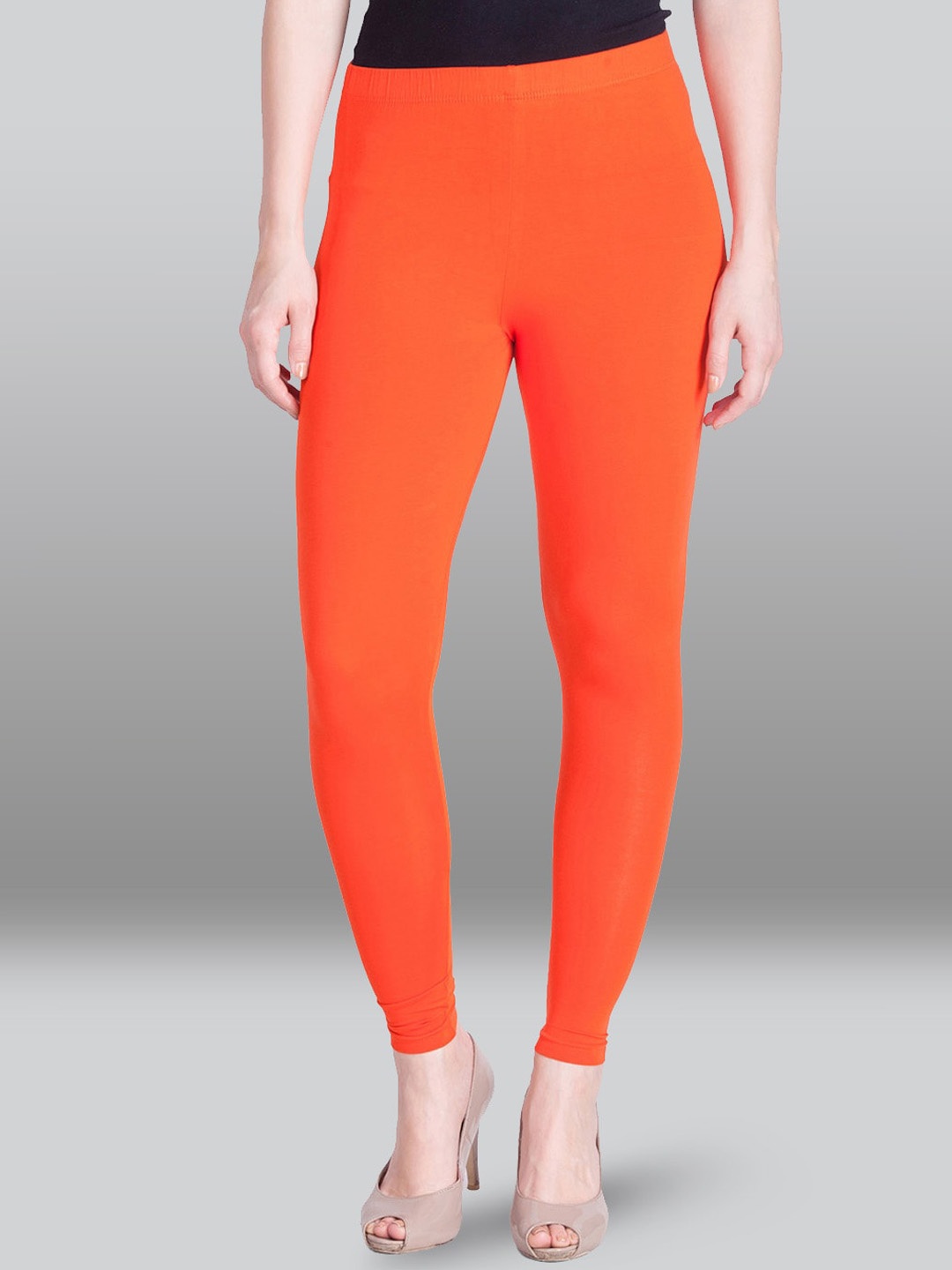 

LYRA Winter Warm Cotton Ankle Length Leggings, Orange