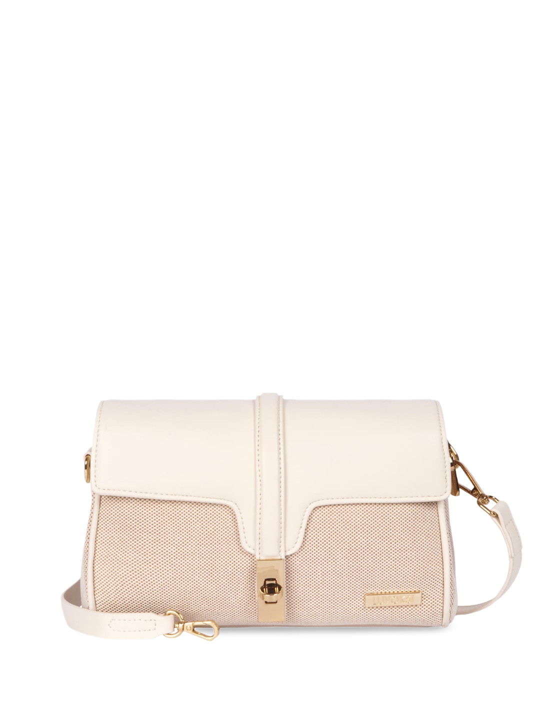 

Luvoksi Textured Structured Sling Bag, White