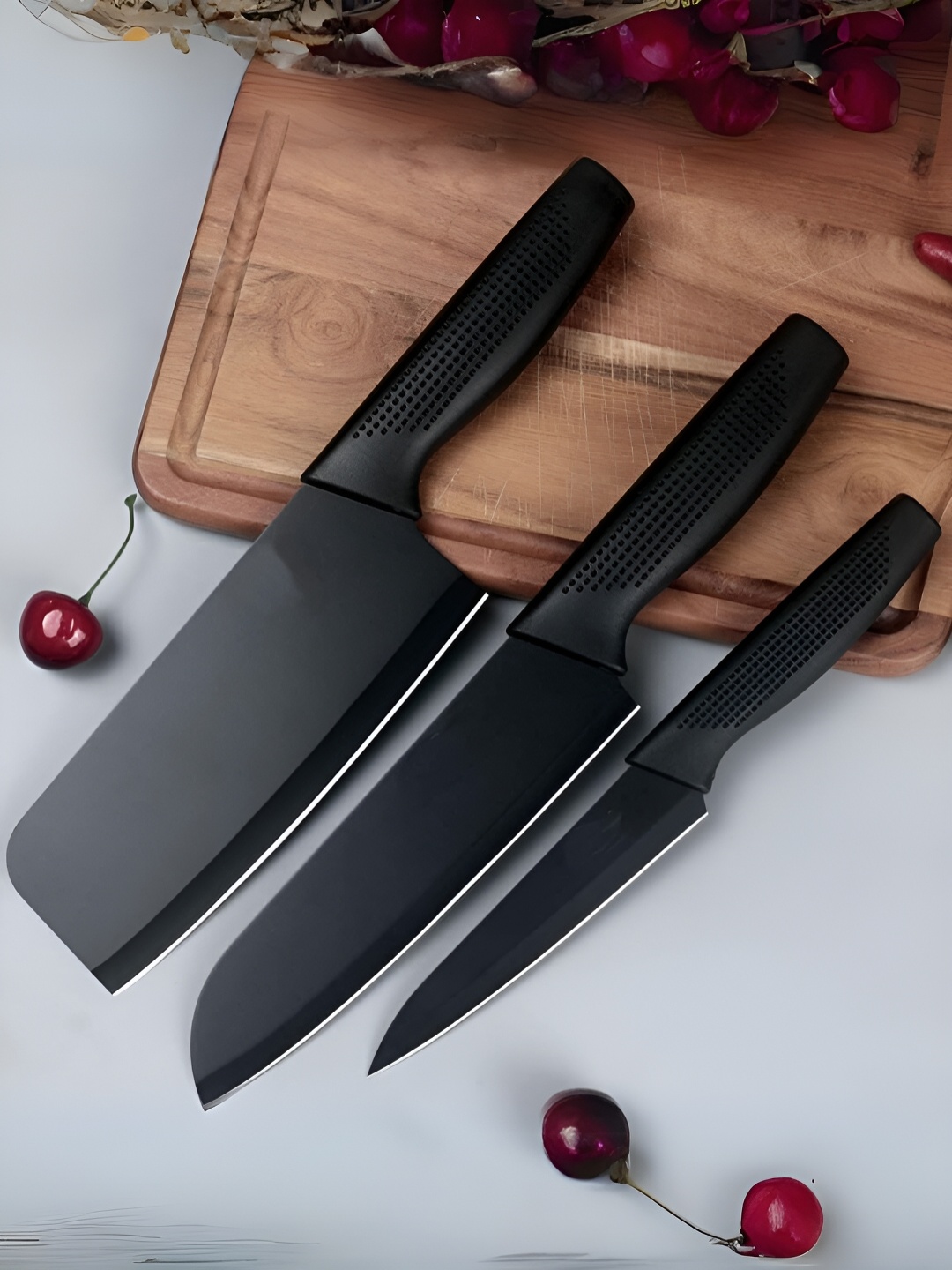 

YELONA Black 3 Pieces Stainless Steel Knife