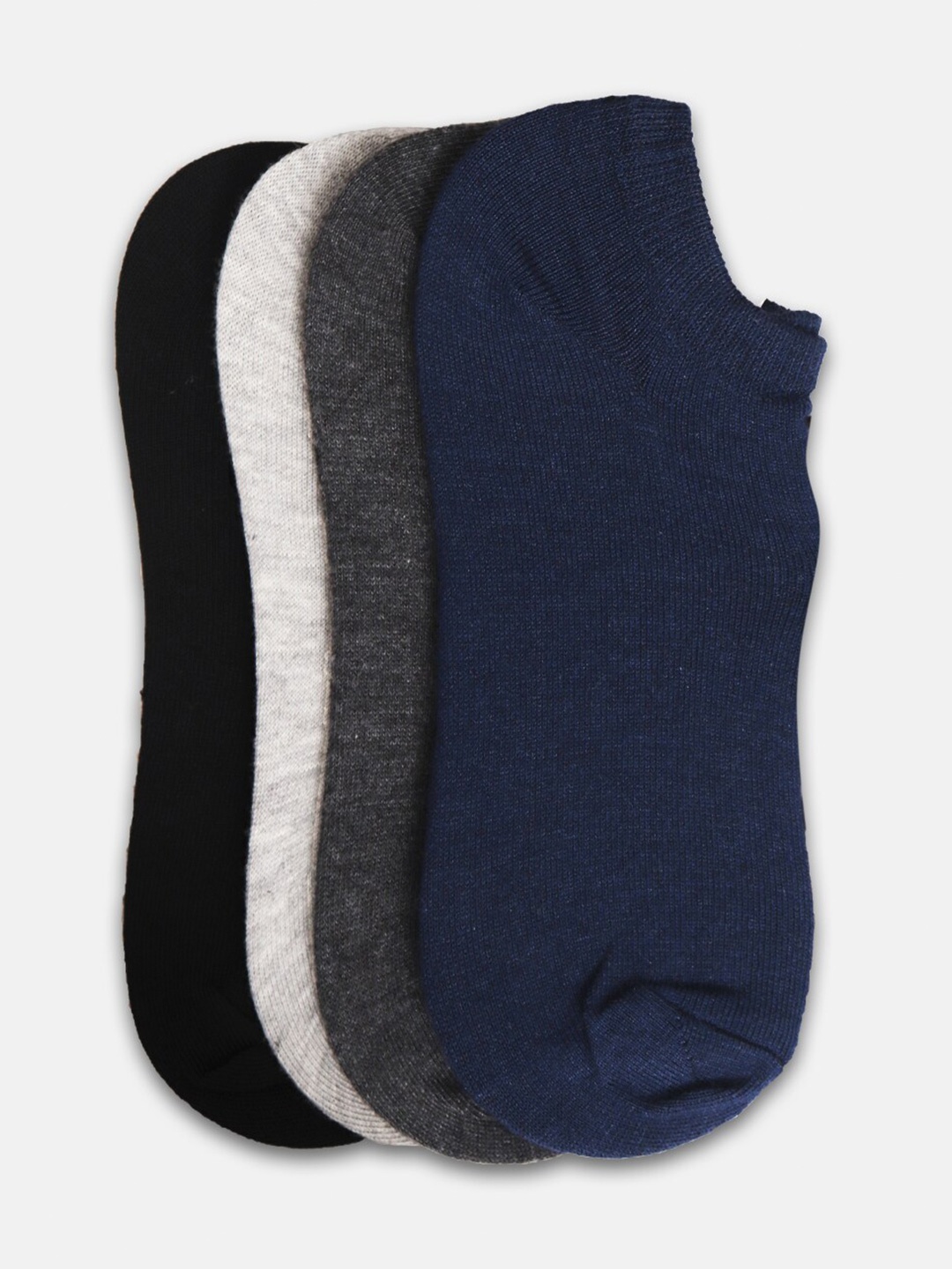 

BAESD Pack of 4 Ankle-Length Socks, Navy blue