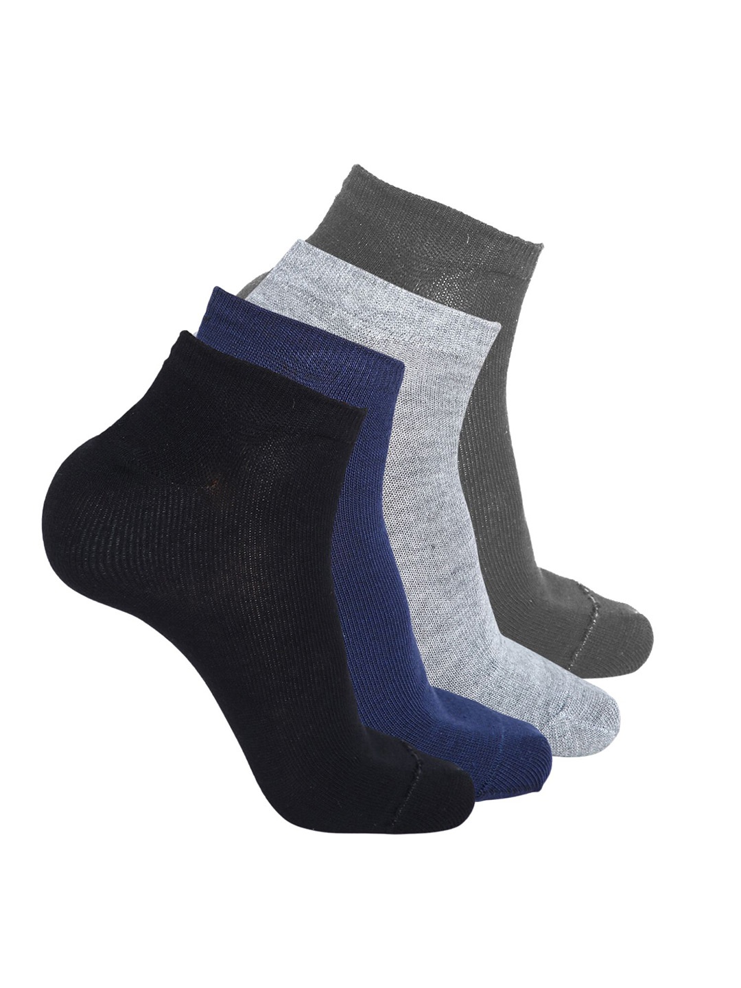 

BAESD Unisex Pack Of 4 Ankle-Length Socks, Black