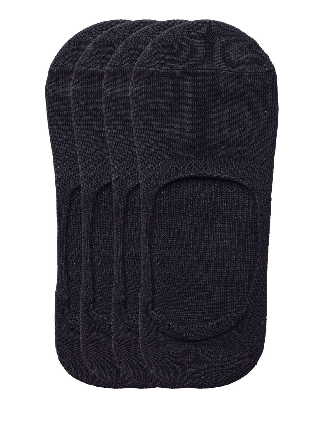 

BAESD Unisex Pack of 4 Shoe-Liner Socks, Black