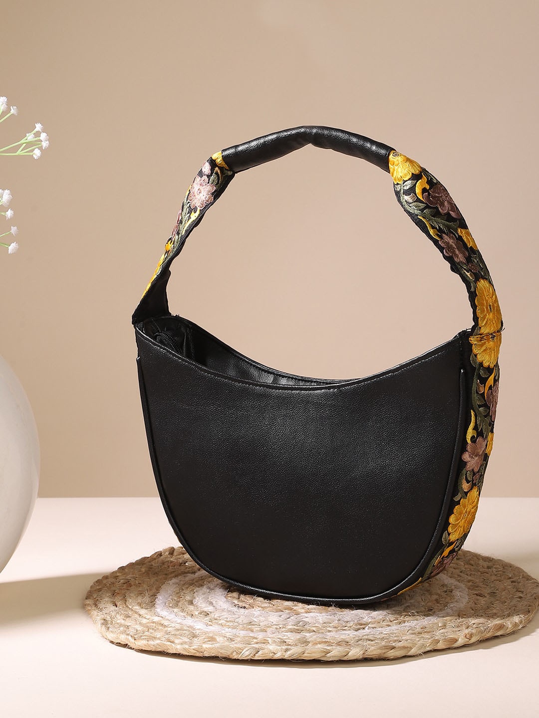 

DEEBACO Single Handle Handbag, Black