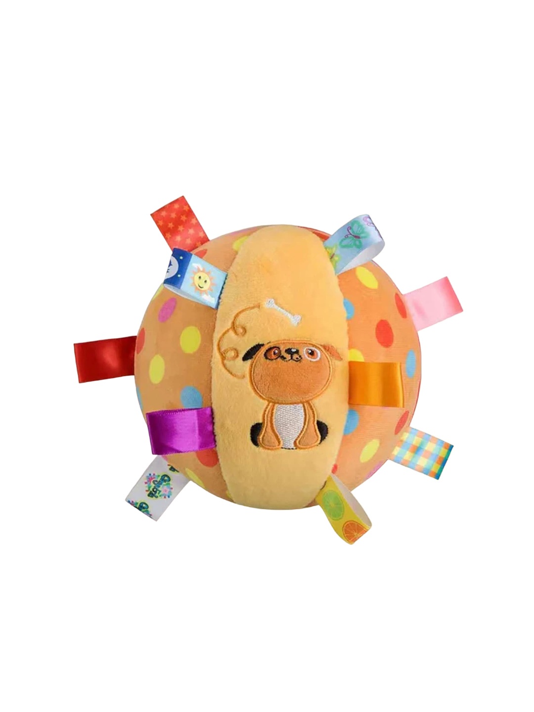 

Baby Moo Plush Rattle Ball Soft Toy, Yellow
