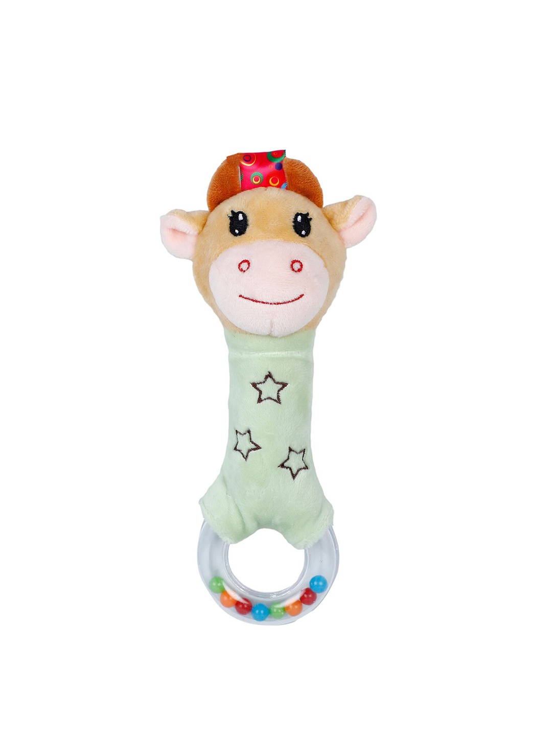

Baby Moo Cow Squeaker Sound Handheld Rattle Toy, Green