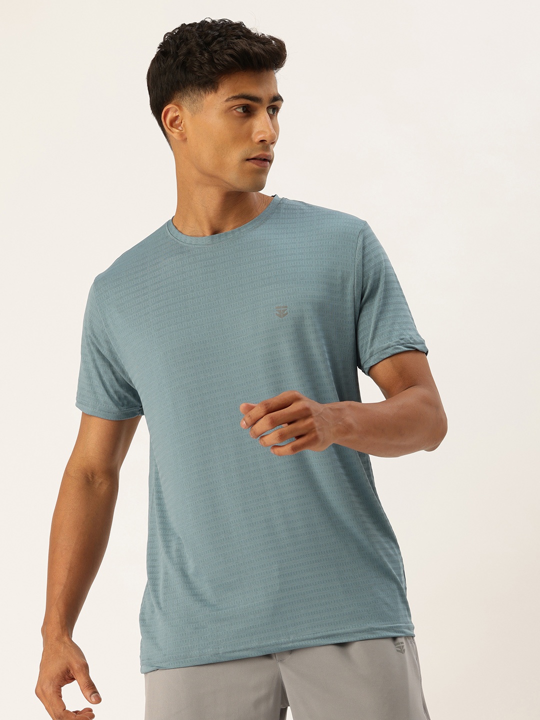 

Sports52 wear Self Design Dry-FIT Training Or Gym Sports T-shirt, Blue