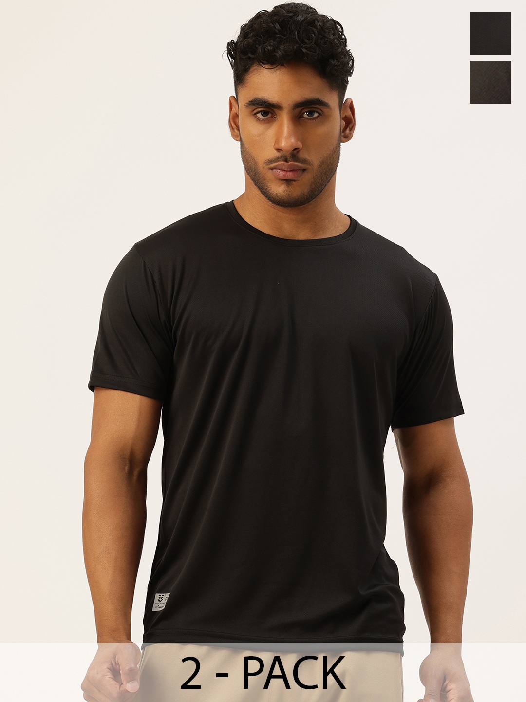 

Sports52 wear Pack Of 2 Dri-FIT Training Or Gym Sports T-shirt, Black