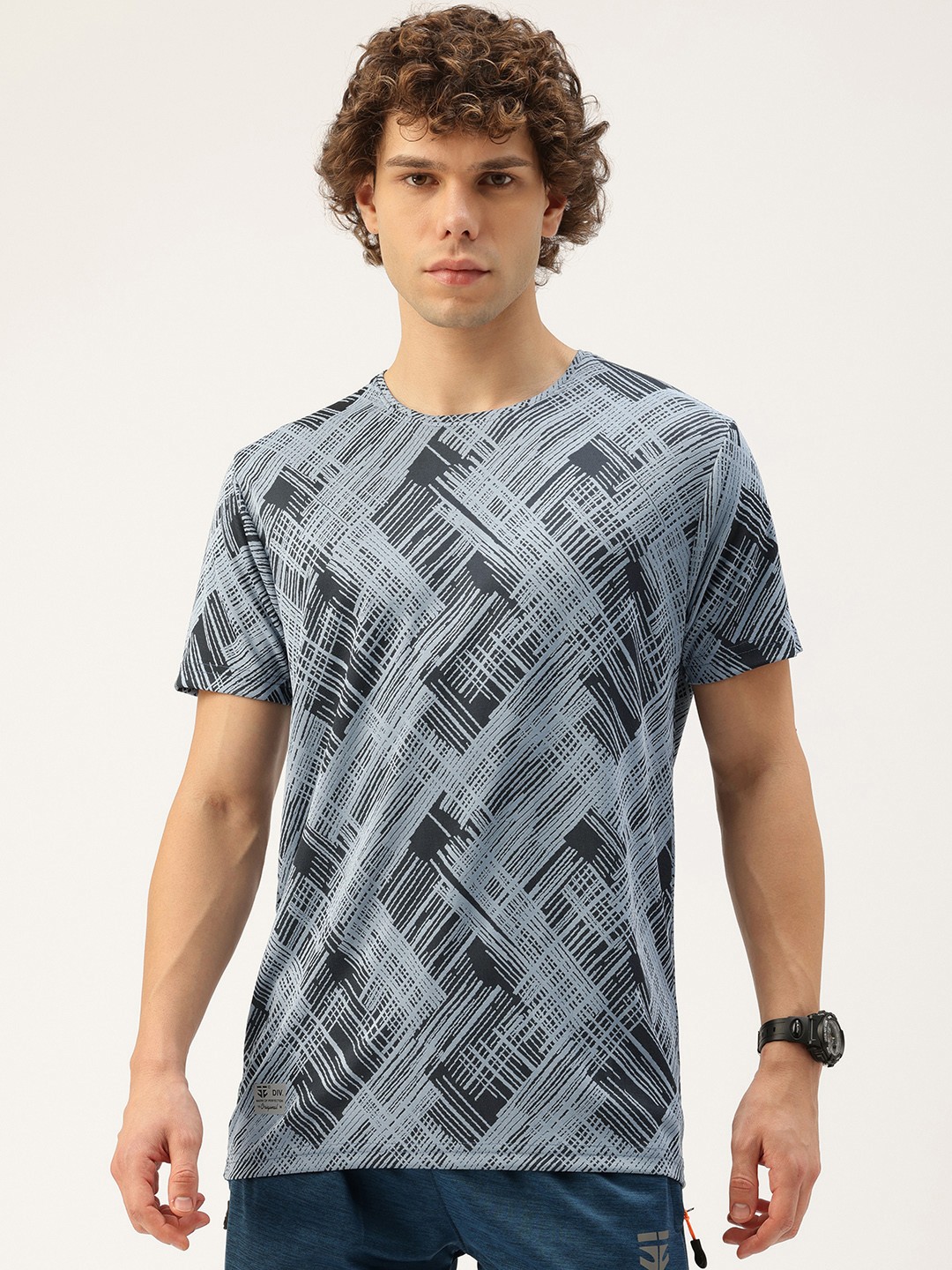 

Sports52 wear Self Design Dri-FIT Training or Gym T-shirt, Black
