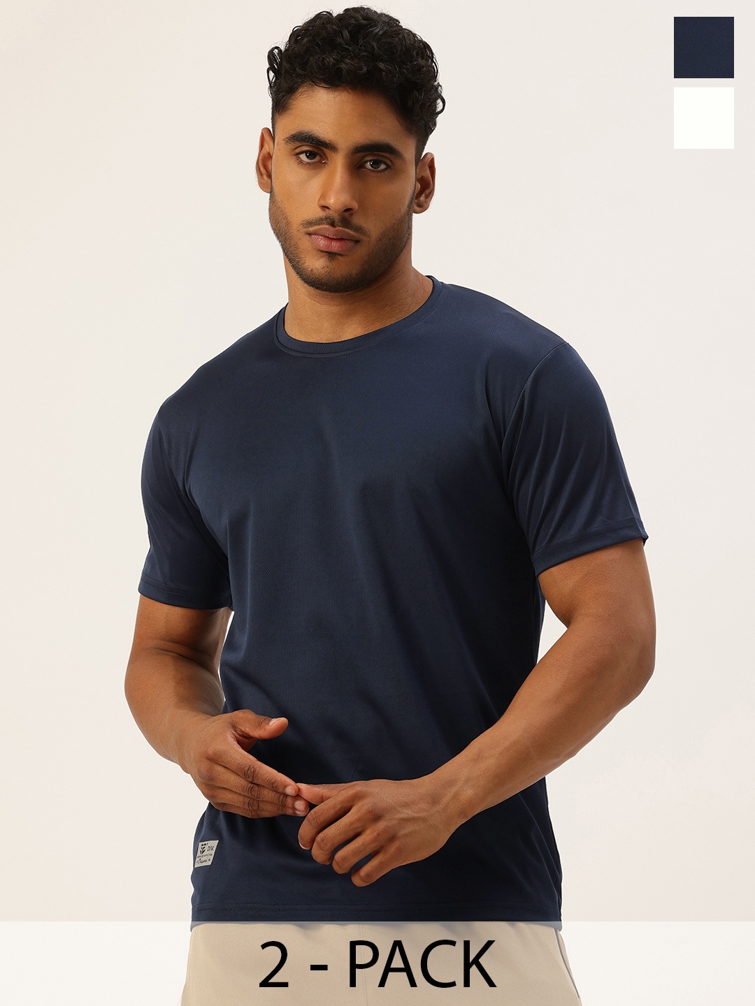 

Sports52 wear Pack Of 2 Dri-FIT Training Or Gym Sports T-shirt, Navy blue