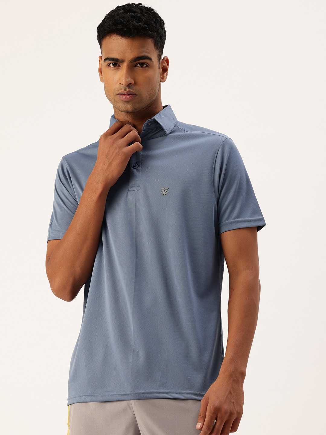 

Sports52 wear Polo Collar Dri-FIT Training or Gym T-shirt, Blue