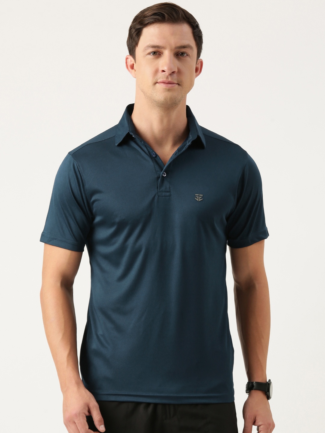 

Sports52 wear Polo Collar Dri-FIT Training or Gym T-shirt, Navy blue