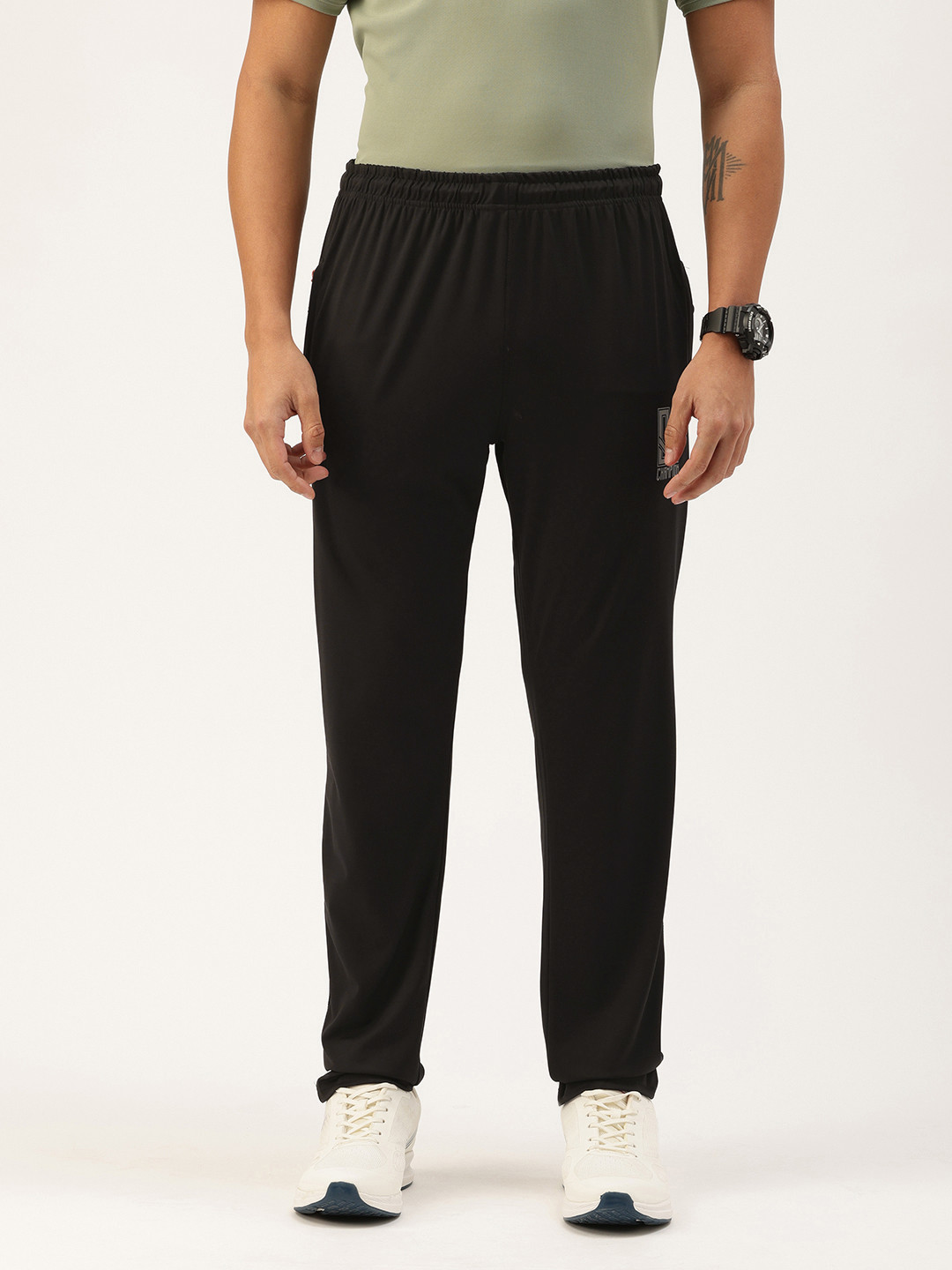 

Sports52 wear Men Dry Fit Training Track Pants, Black