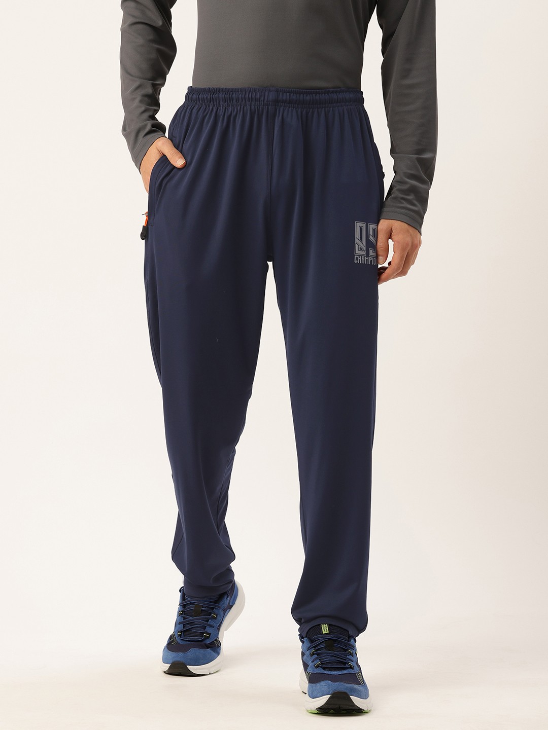 

Sports52 wear Men Comfort Fit Dry Fit Training Track Pants, Navy blue