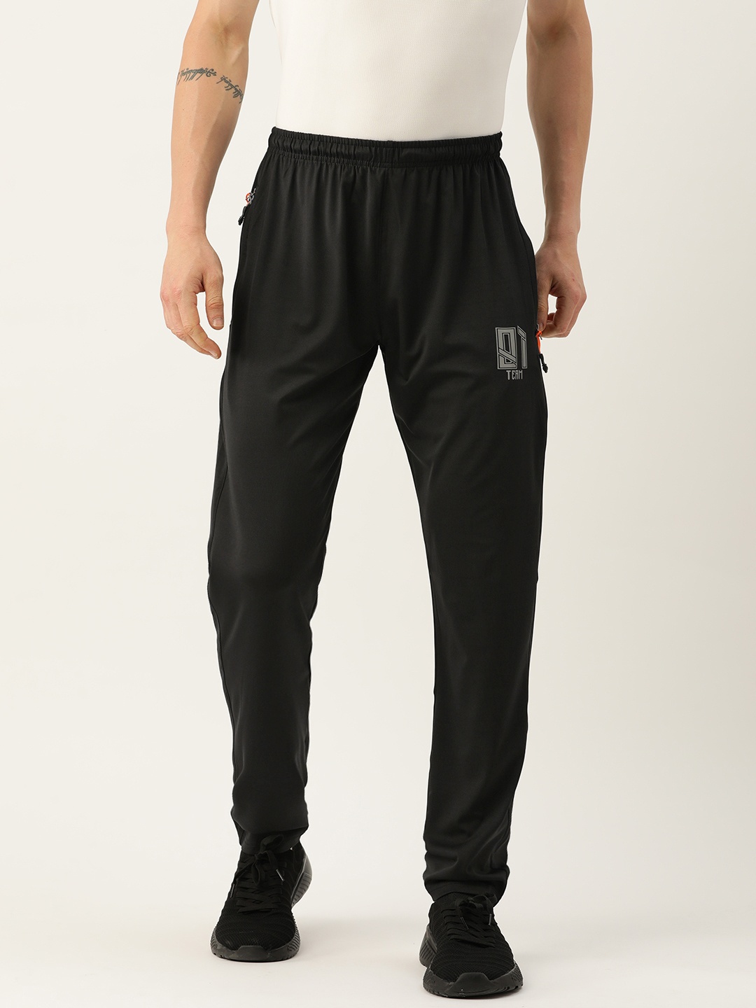 

Sports52 wear Men Dry Fit Regular Training Track Pants, Black