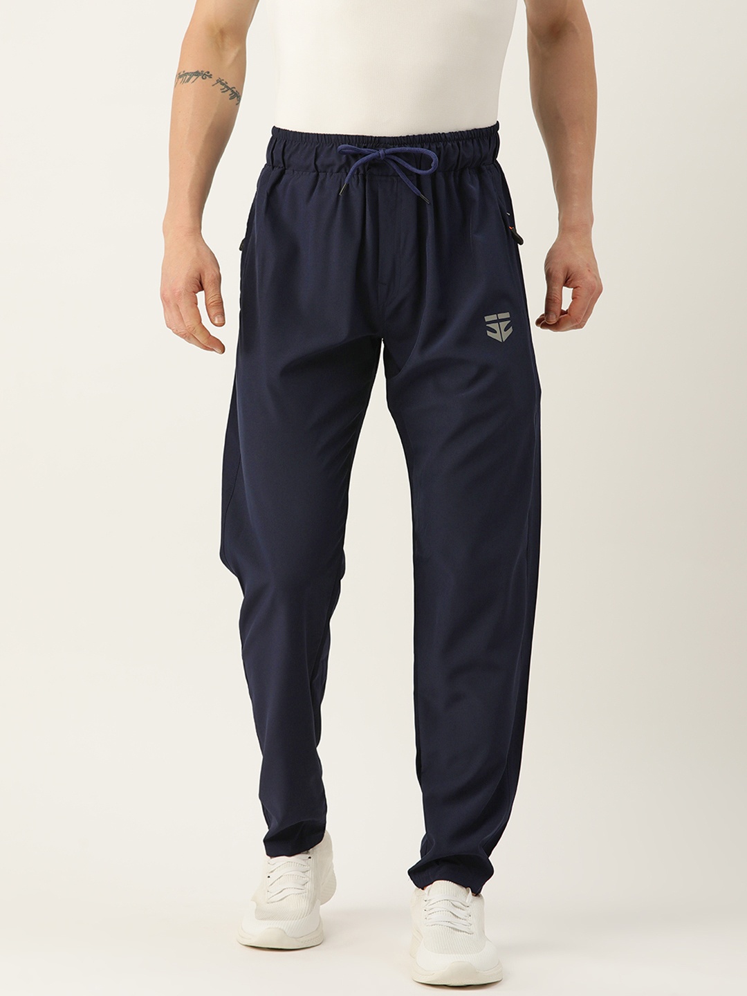 

Sports52 wear Men Dry Fit Regular Training Track Pants, Navy blue