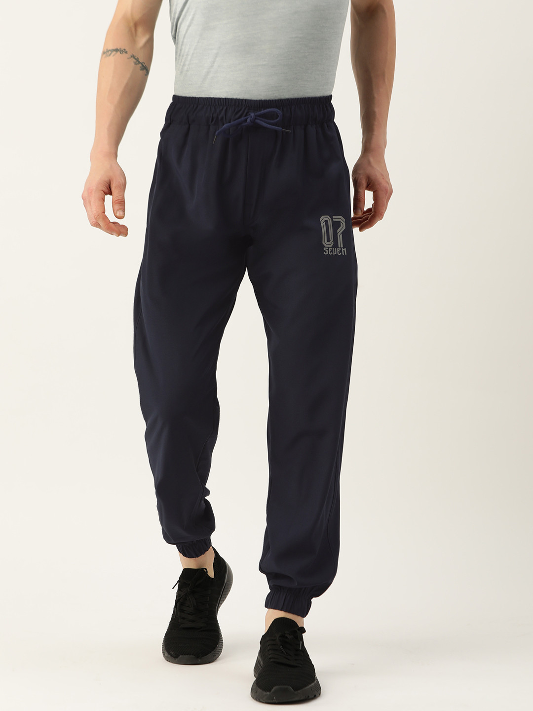 

Sports52 wear Men Dry Fit Regular Training Track Pants, Navy blue