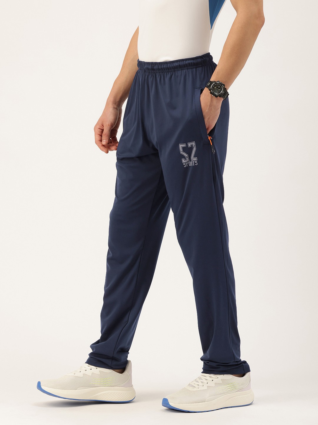 

Sports52 wear Men Dry Fit Training Track Pants, Navy blue