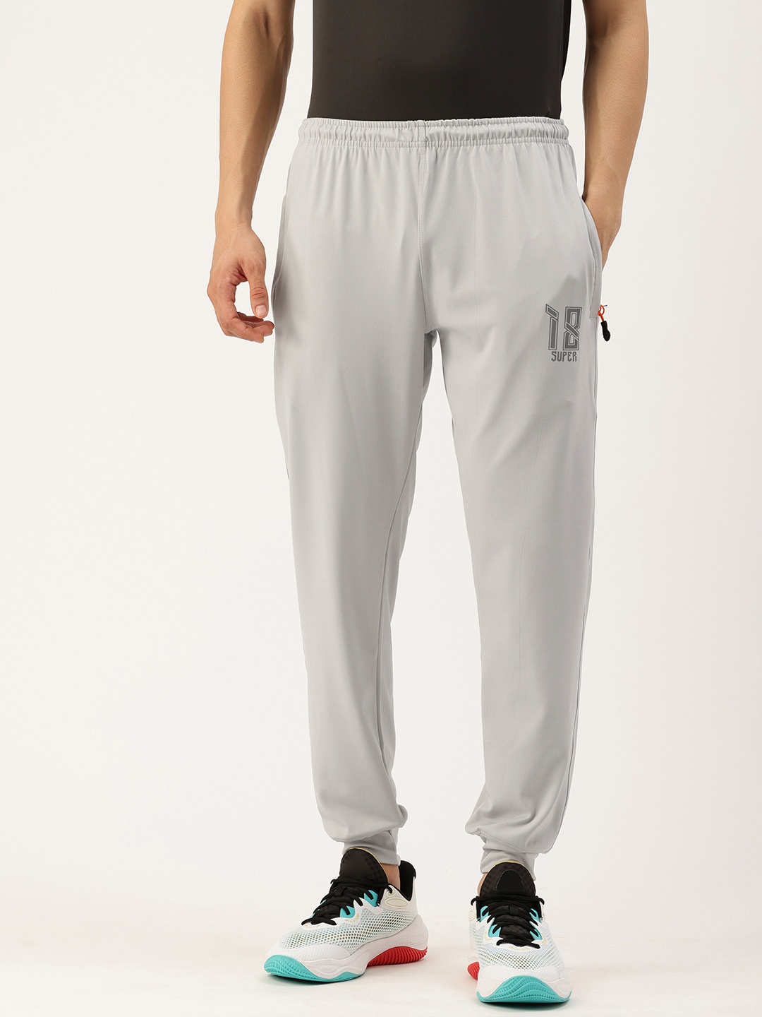 

Sports52 wear Men Comfort Fit Dry Fit Training or Gym Track Pants, Grey