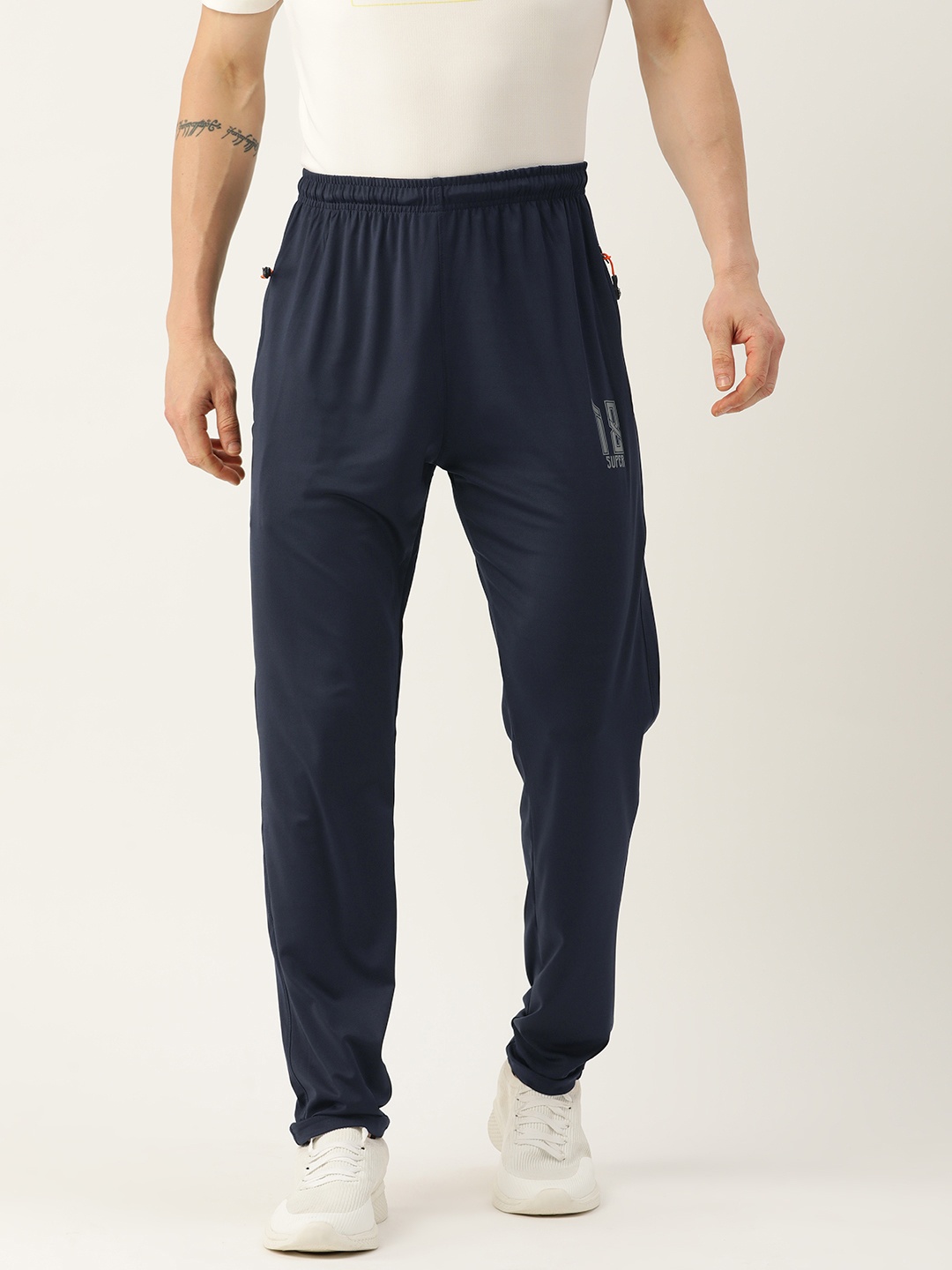 

Sports52 wear Men Dry Fit Regular Training Track Pants, Navy blue