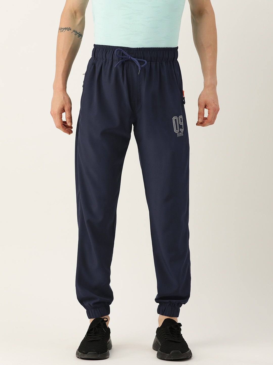 

Sports52 wear Men Regular Fit Mid Rise Joggers, Navy blue