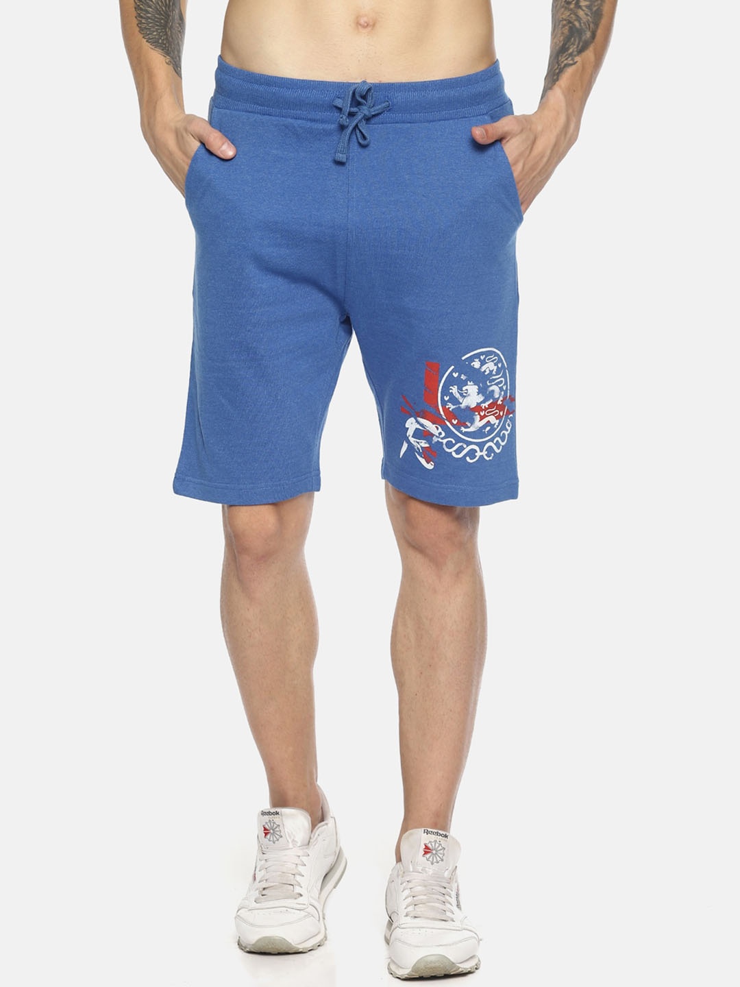 

Masculino Latino Men Rapid-Dry Cotton Shorts, Blue