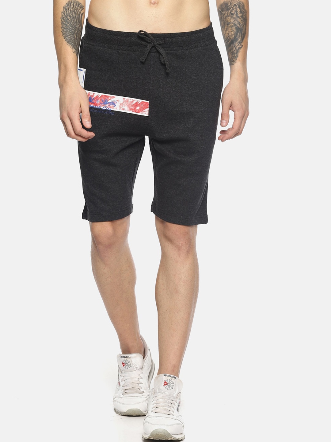 

Masculino Latino Men Rapid-Dry Cotton Shorts, Charcoal