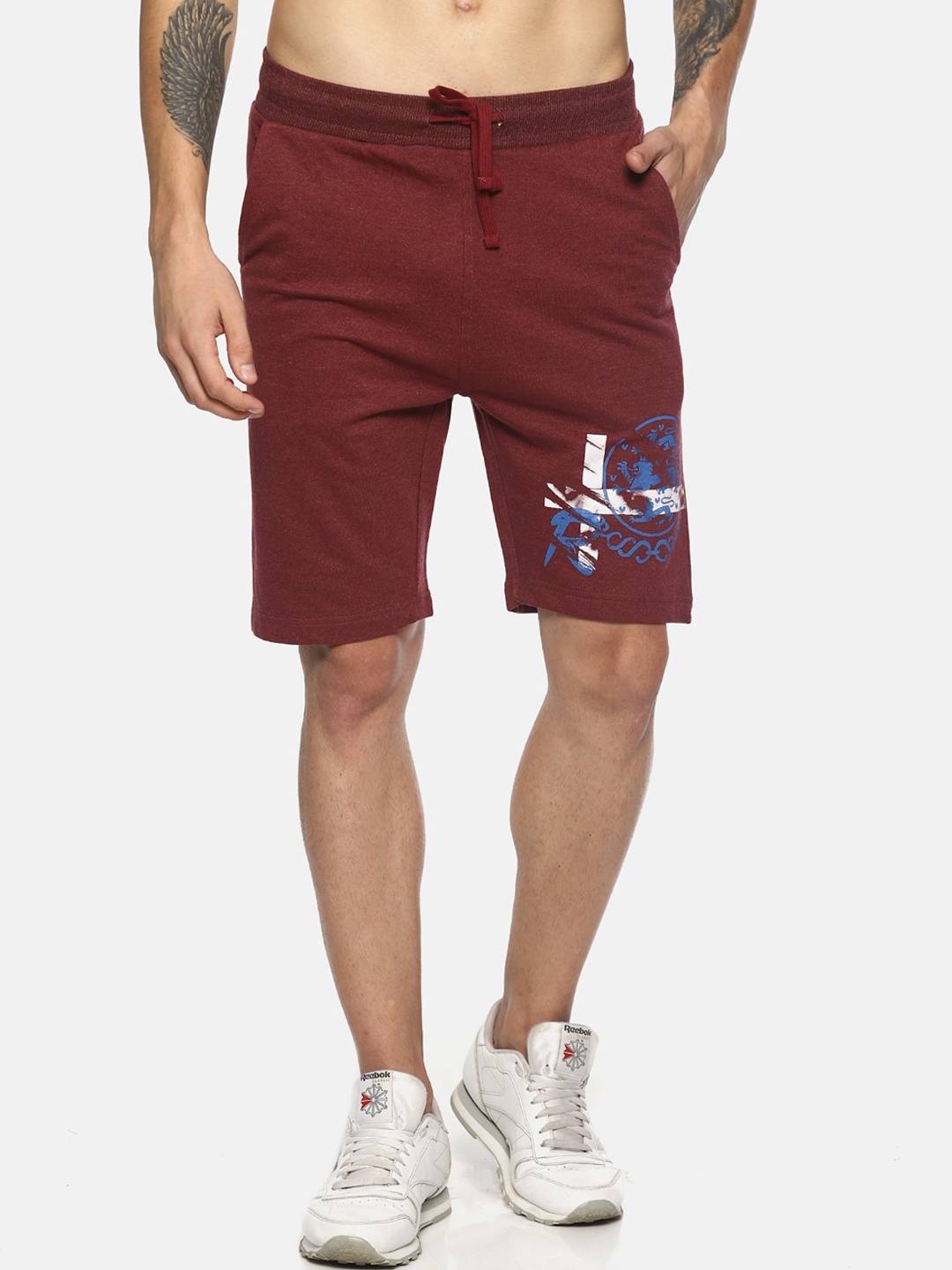 

Masculino Latino Men Rapid-Dry Cotton Shorts, Maroon