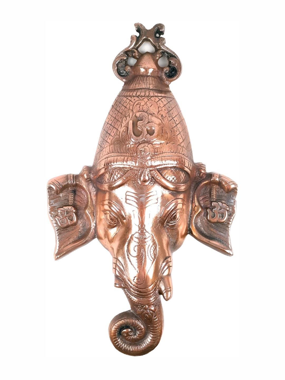 

apka mart Copper Toned Ashtavinayaka Lord Ganesh Wall Hanging Decor