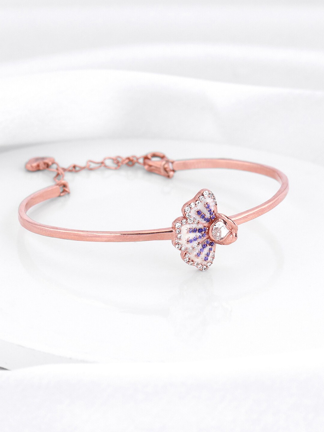 

GIVA Sterling Silver Rose Gold-Plated Wraparound Bracelet