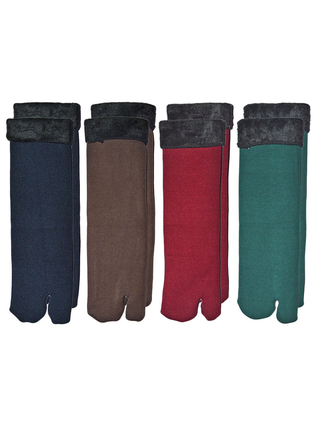 

BAESD Unisex Pack of 4 Above Ankle-Length Winter Socks, Blue