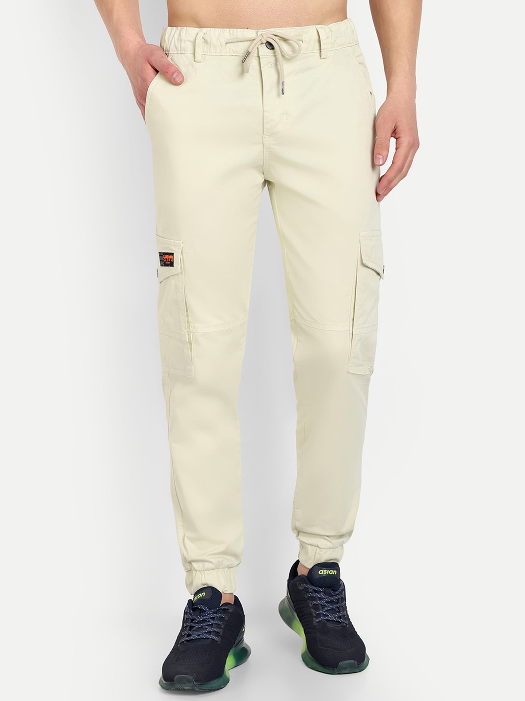 

CARBONN CLOTH Men Cotton Cargos Trousers, Yellow