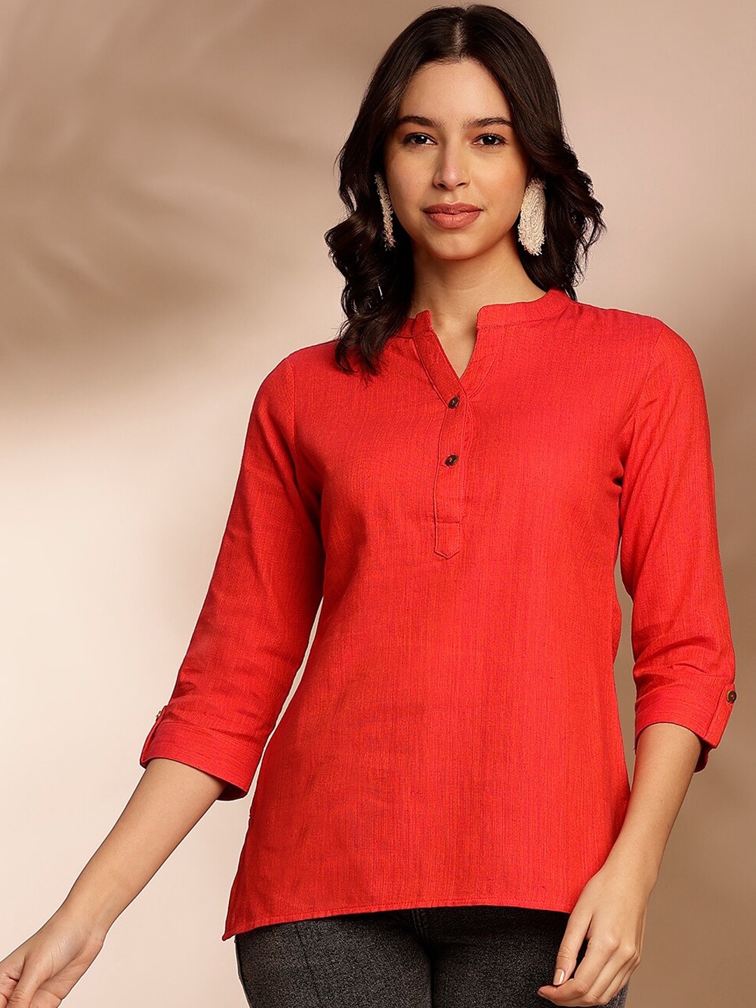 

Anouk Pure Cotton Kurti, Red