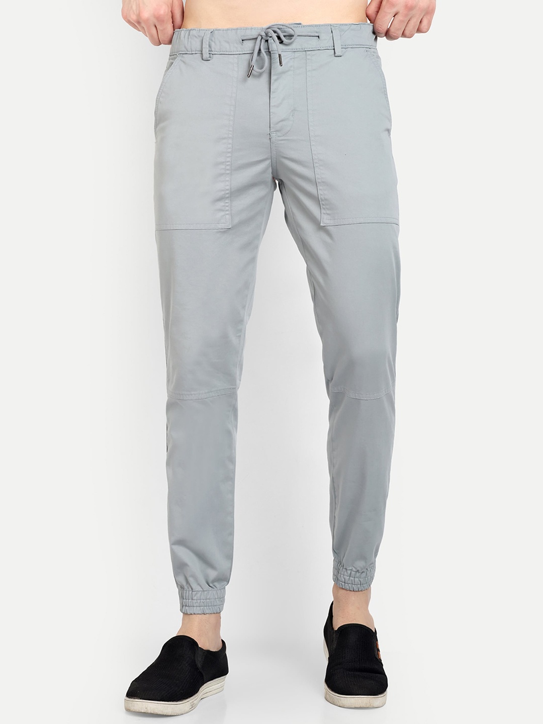 

CARBONN CLOTH Men Cotton Joggers Trousers, Grey