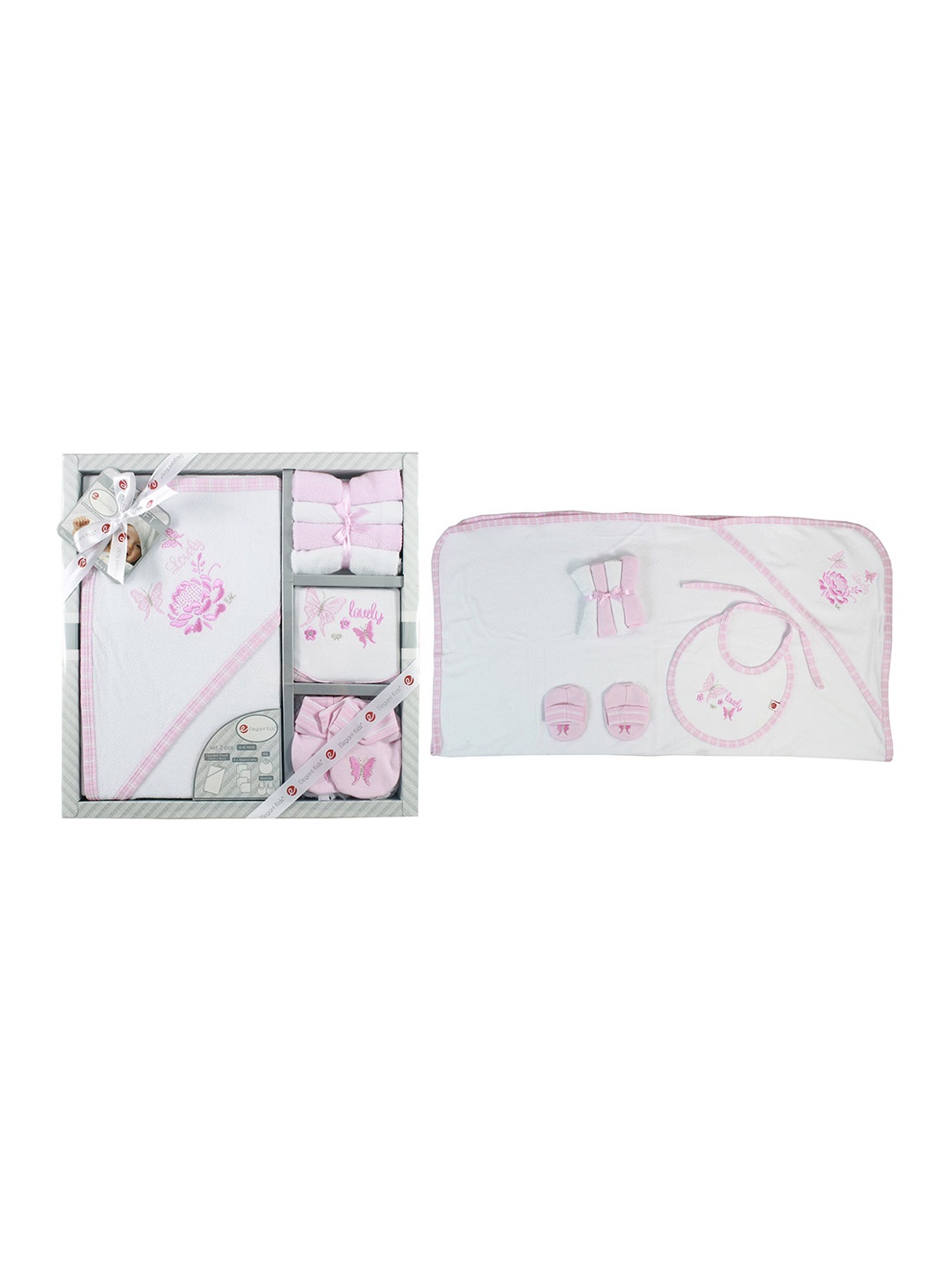

BAESD Infant Girls Pack Of 7 Baby Apparel Gift Set, Pink