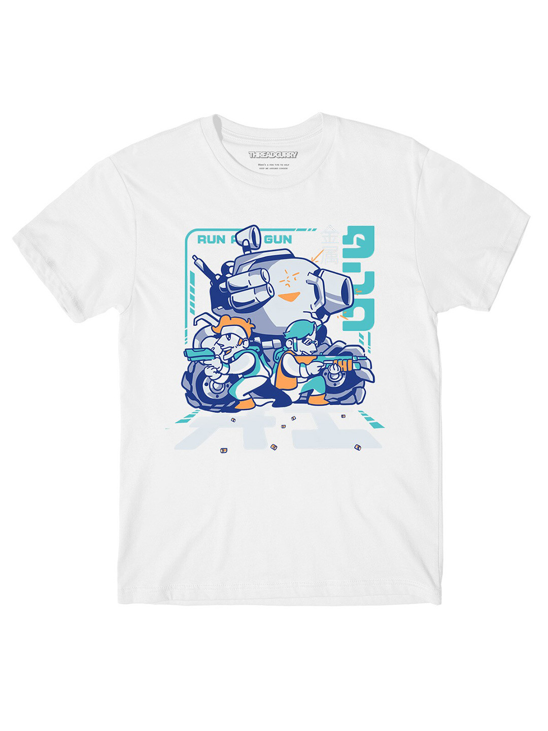 

THREADCURRY Boys Graphic Printed Cotton T-shirt, White