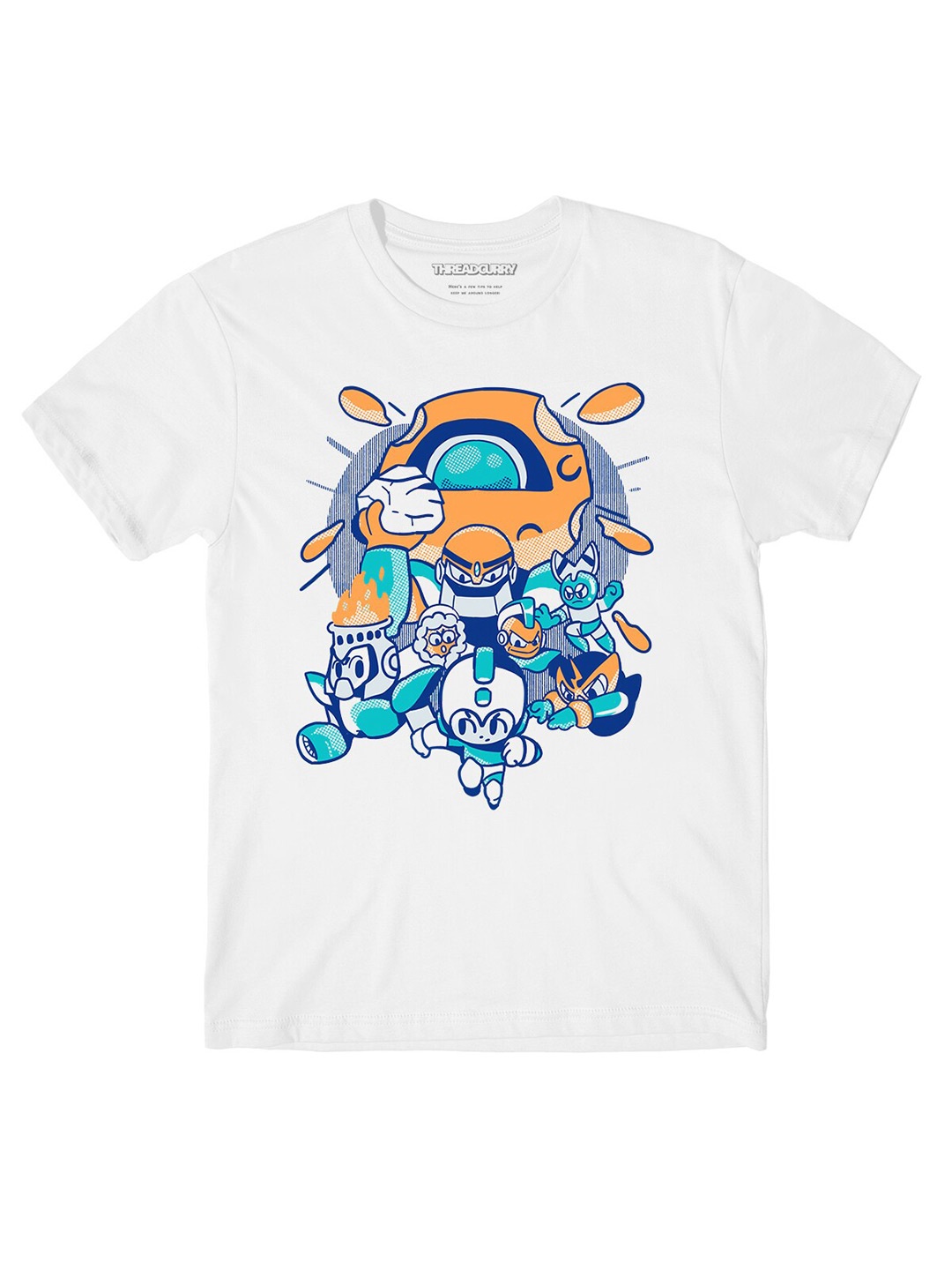 

THREADCURRY Boys Graphic Printed Cotton T-shirt, White