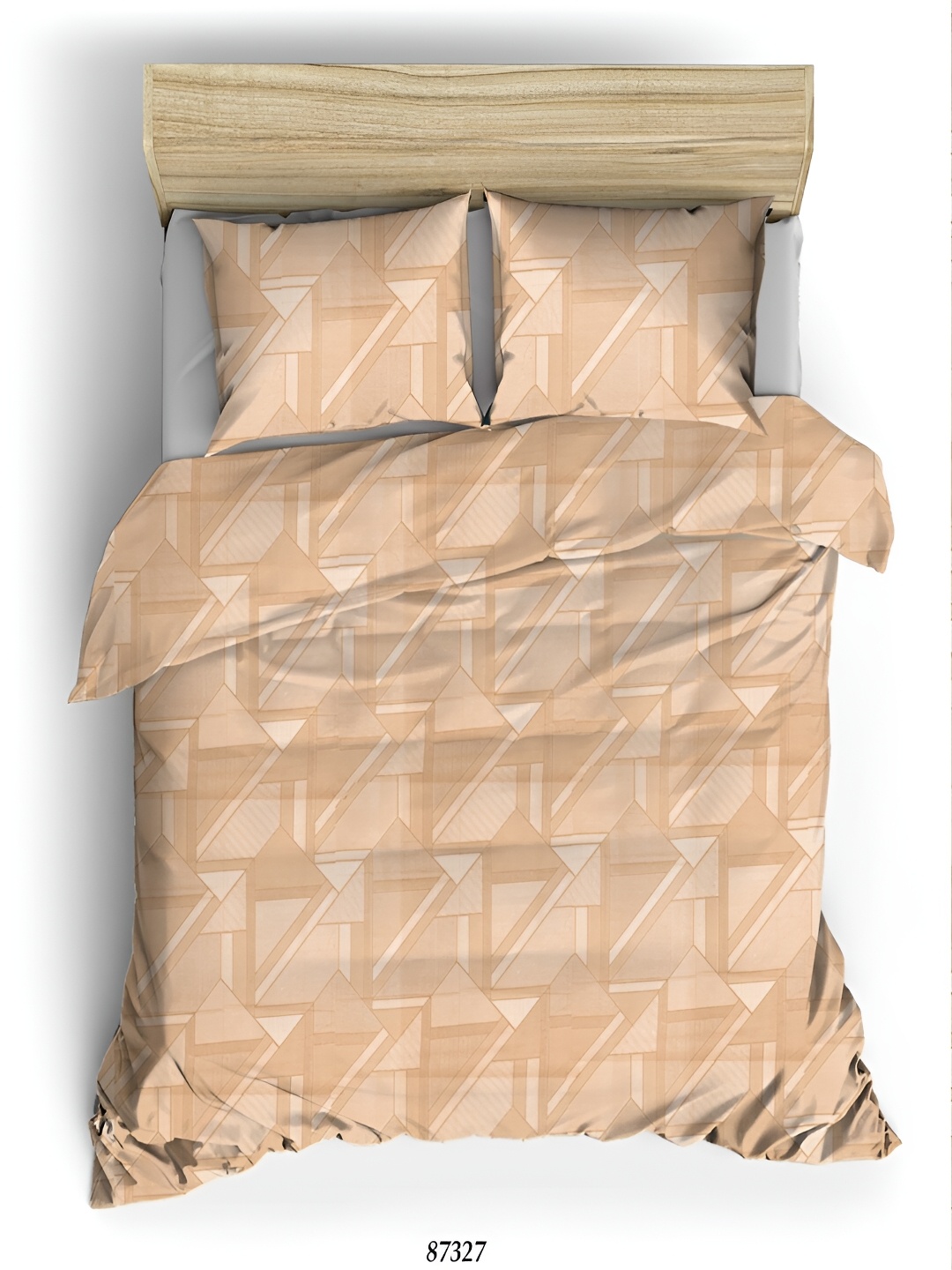 

borato Helious Orange Printed Cotton 180 TC King Bedsheet With 2 Pillow Covers