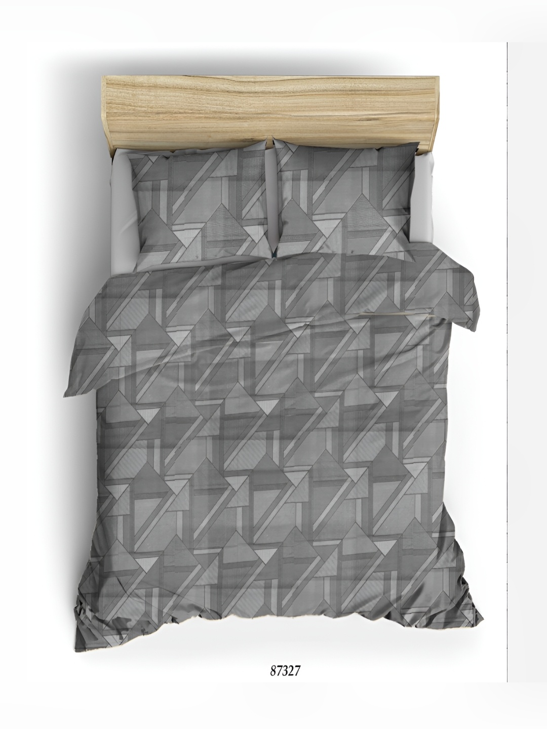 

borato Helious Grey Printed Cotton 180 TC King Bedsheet With 2 Pillow Covers