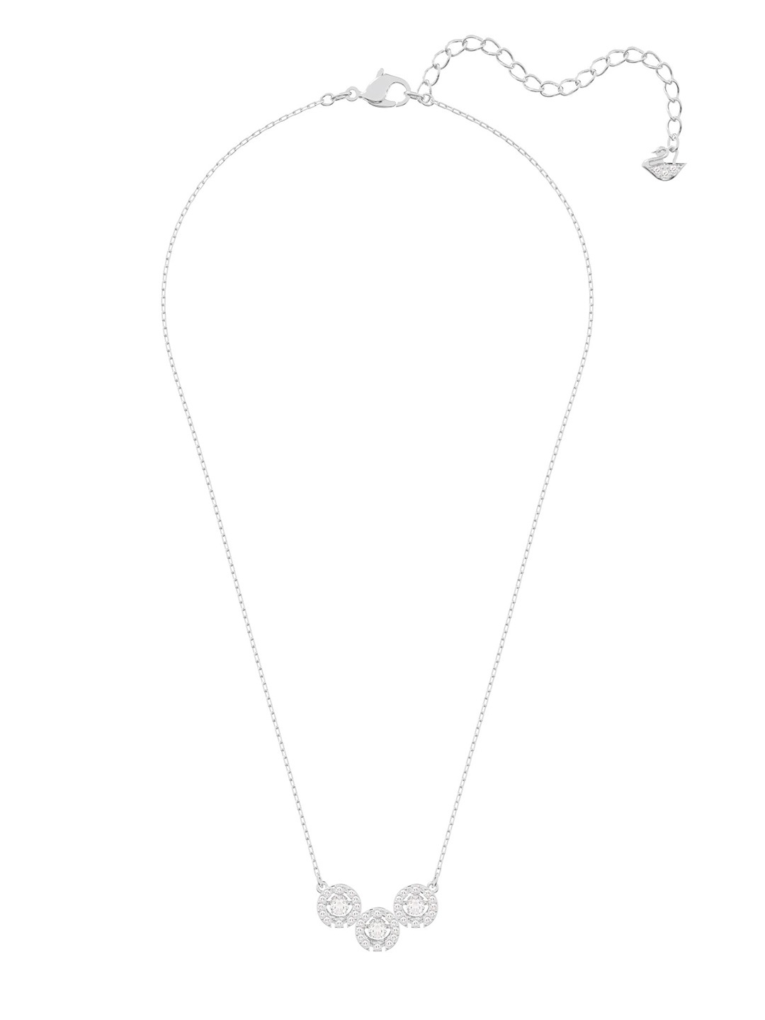 

SWAROVSKI Rhodium-Plated Crystal Stone Studded Necklace, Silver