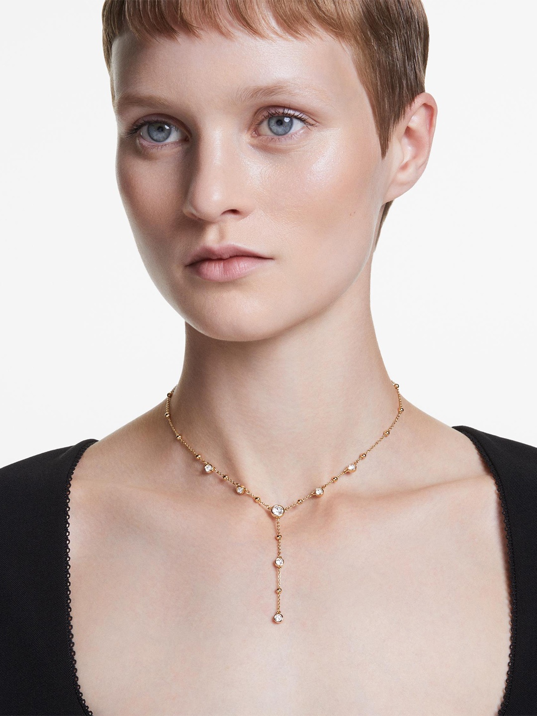 

SWAROVSKI Gold-Plated Crystals Studded Necklace
