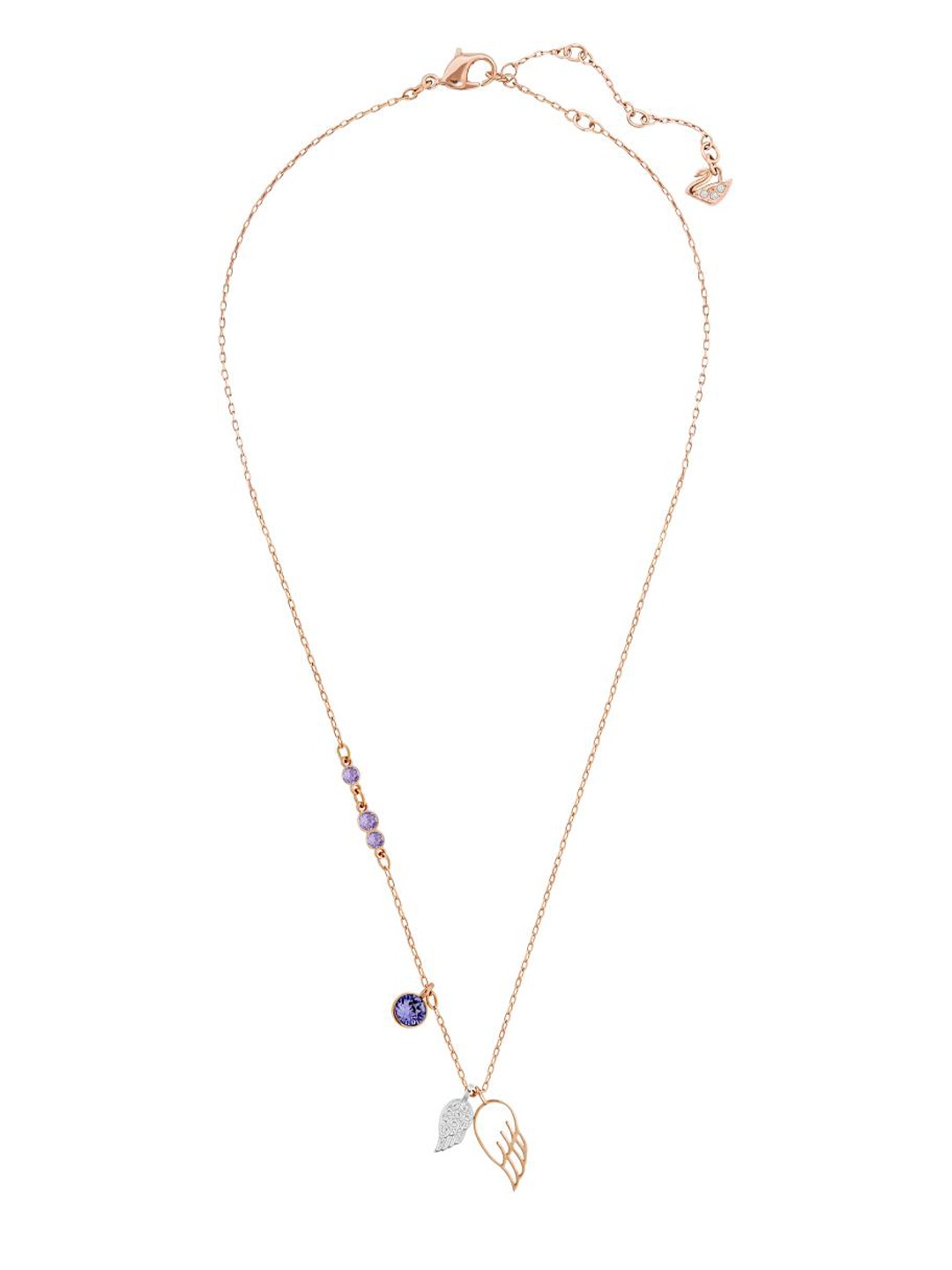 

SWAROVSKI Rose Gold-Plated Crystals Studded Symbolica Wing Necklace