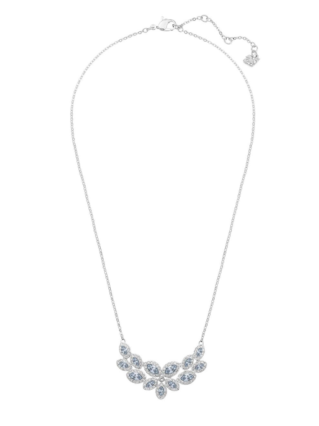 

SWAROVSKI Rhodium-Plated Crystals Studded Necklace, Silver