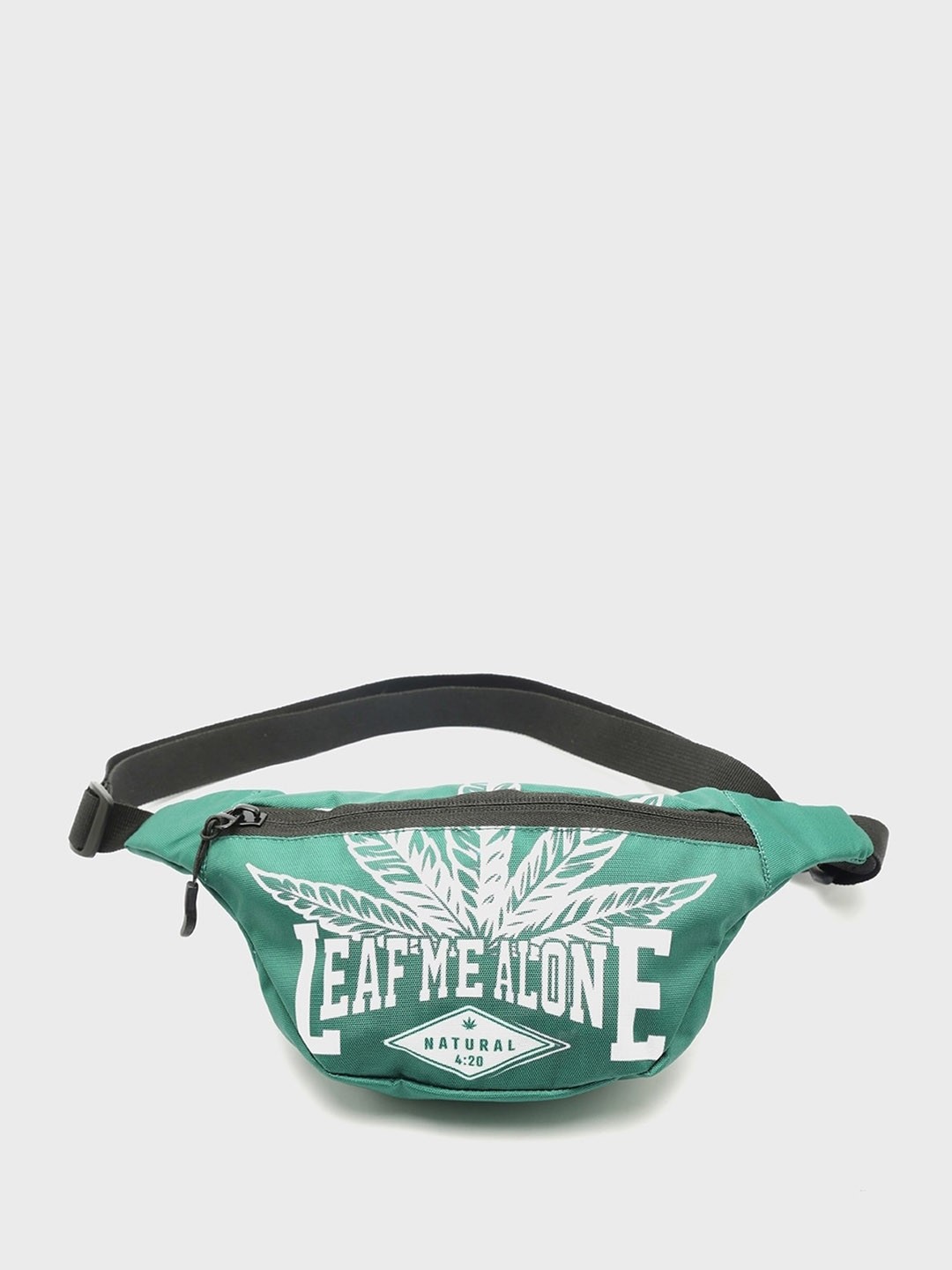 

Bewakoof Printed Waist Pouch, Green