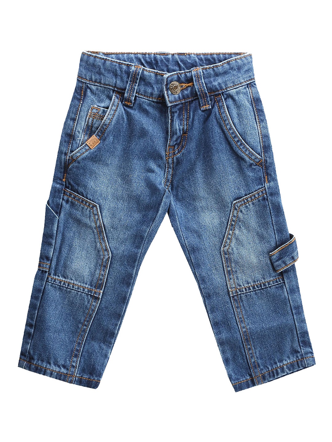

U.S. Polo Assn. Kids Boys Classic Slim Fit Clean Look Light Fade Pure Cotton Jeans, Blue