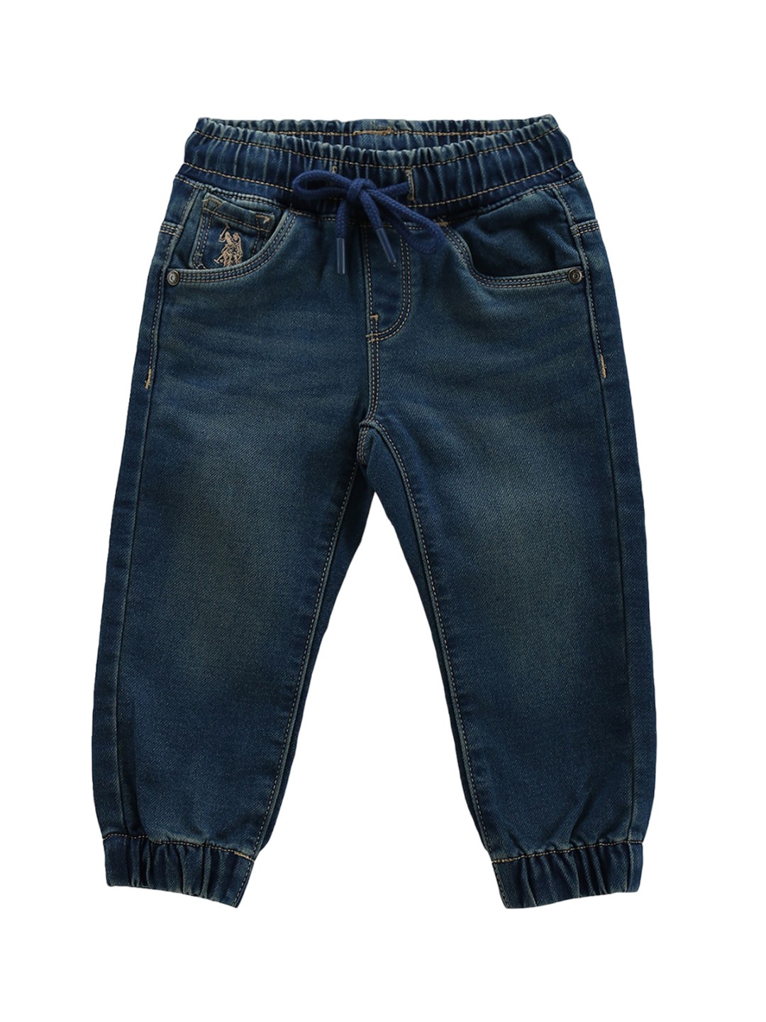 

U.S. Polo Assn. Kids Boys Classic Slim Fit Light Fade Stretchable Jeans, Blue