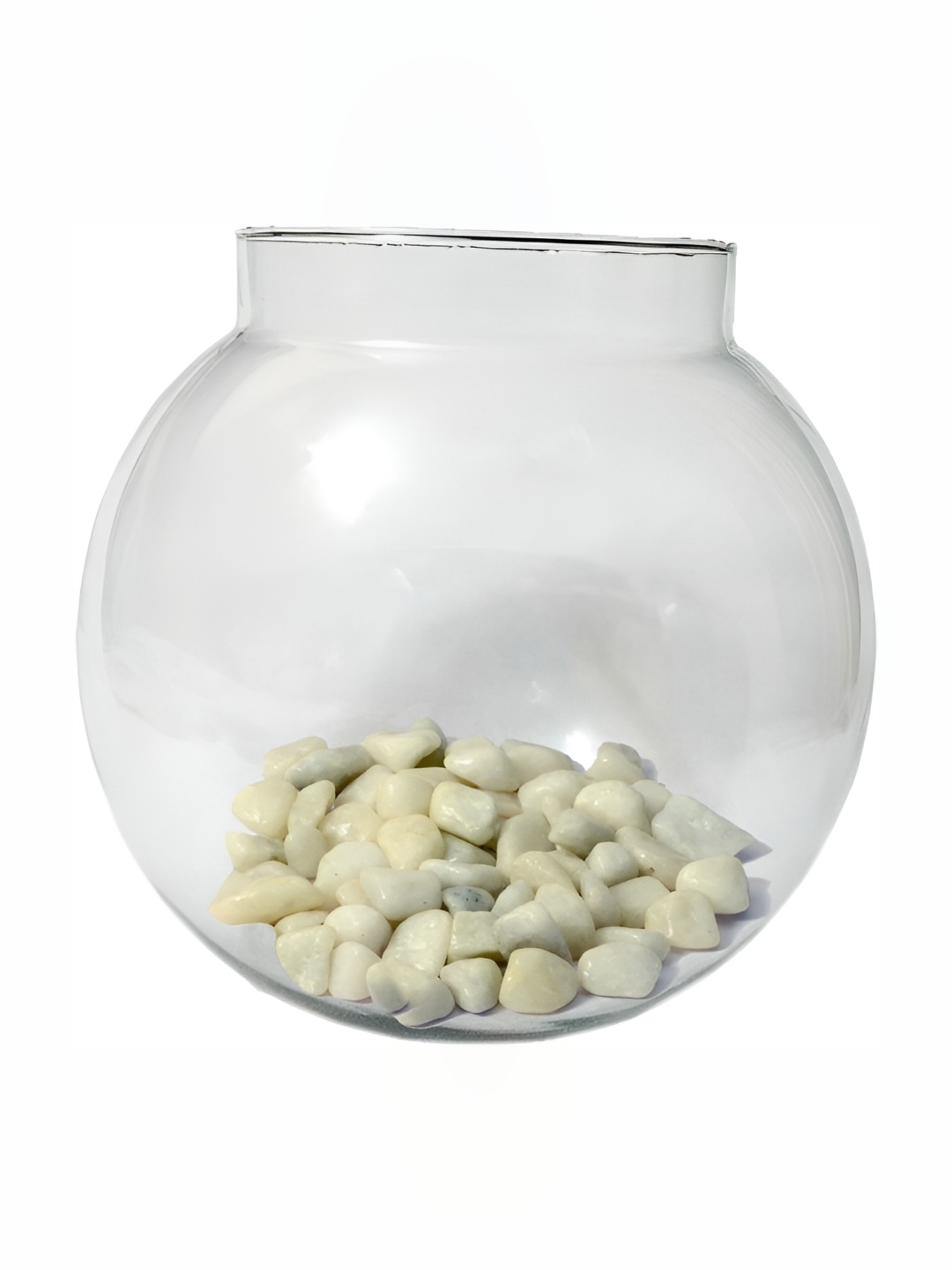 

Afast Transparent Glass Fish Bowl & Stones