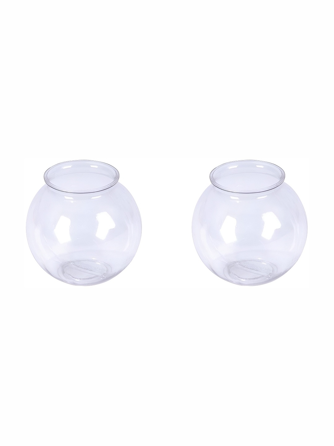 

Afast Transparent 2 Pieces Glass Fish Pot Decorative Bowls