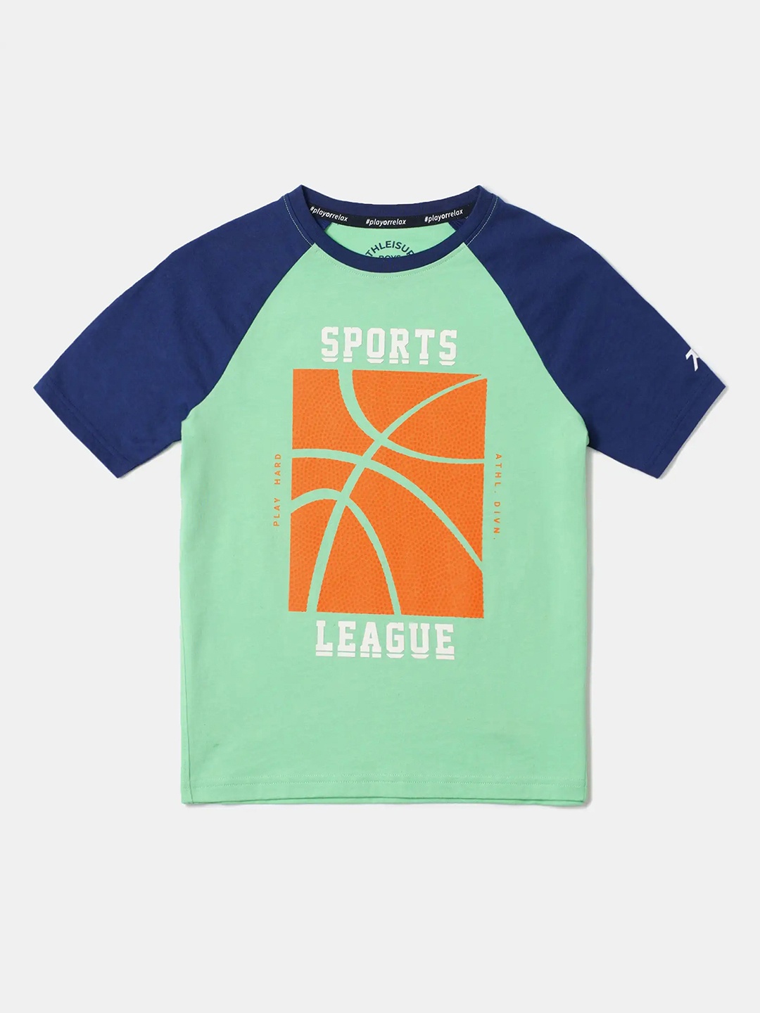 

Jockey Boys Super Combed Cotton Printed Tshirt-AB19, Green