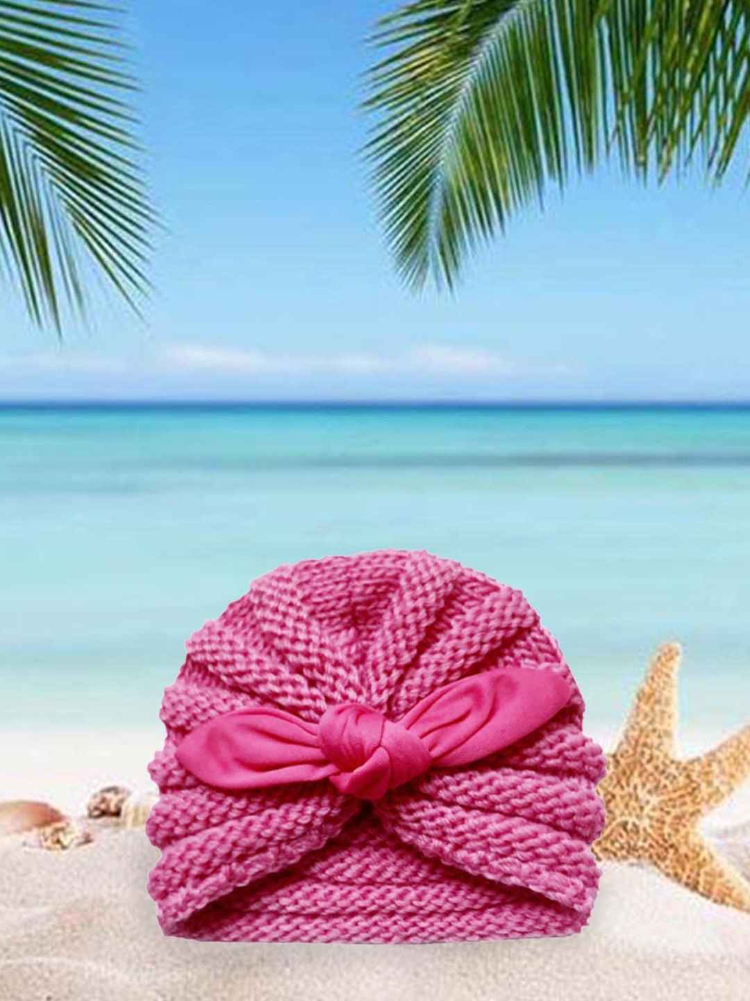 

SYGA Kids Self Design Woollen Beanie, Rose