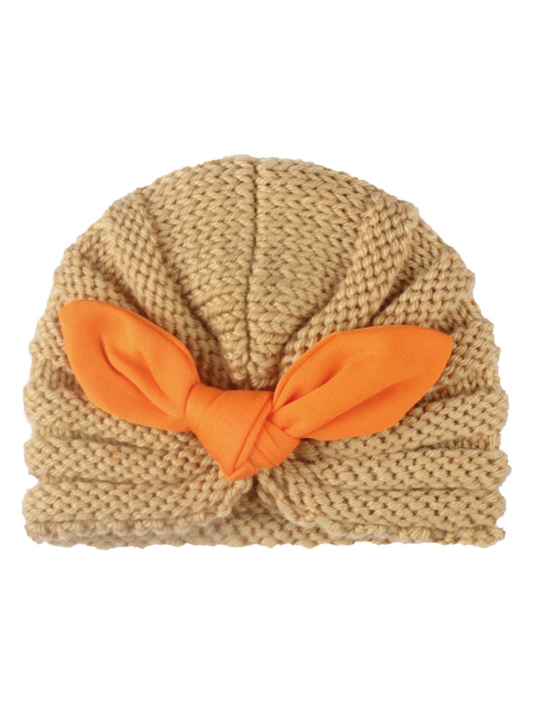 

SYGA Kids Self Design Woollen Beanie, Brown